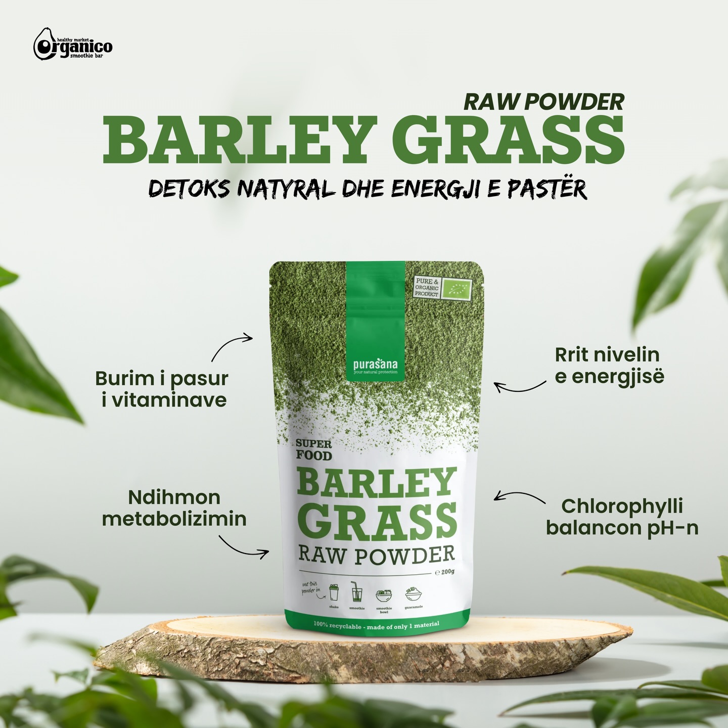 Barley Grass Raw Powder
